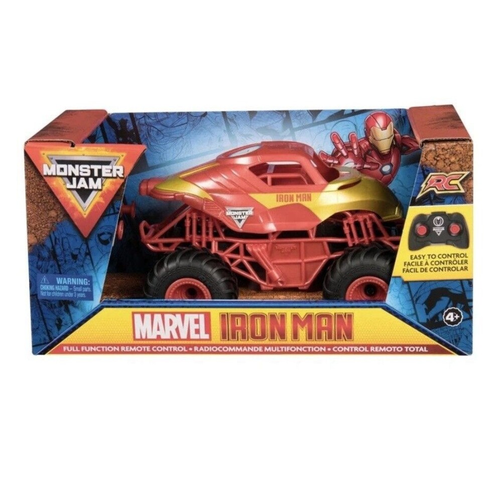 Monster Jam, Marvel Iron Man RC 1:24 Scale Monster Truck Vehicle
